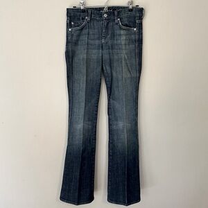 7 for All Mankind Jeans Size 25 “A” Pocket Low Rise Flare